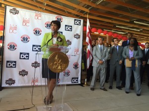 D.C Mayor Muriel Bowser Announces a New Sports/ Practice Complex for Mystics and Wizards in Congress Heights
